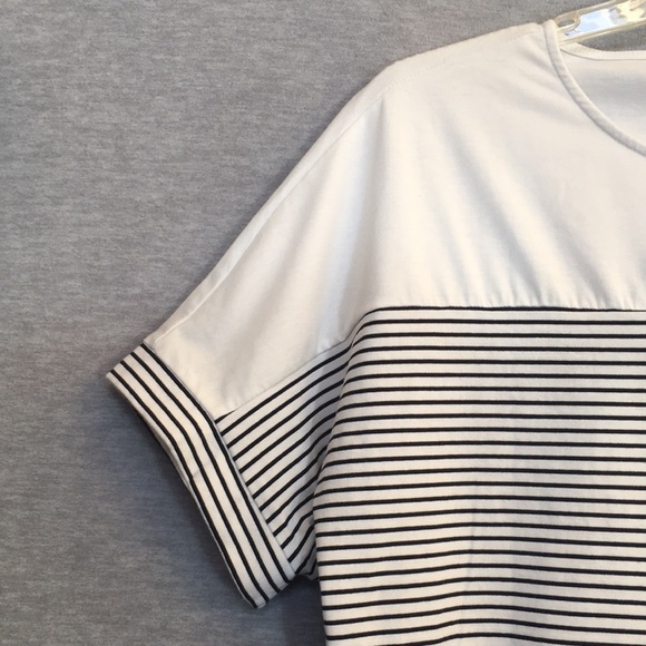 SHEIN CURVE Cruise Beachy Vacation Pool Nautical Spandex Stretch Boxy Fit Top - Picture 6 of 14